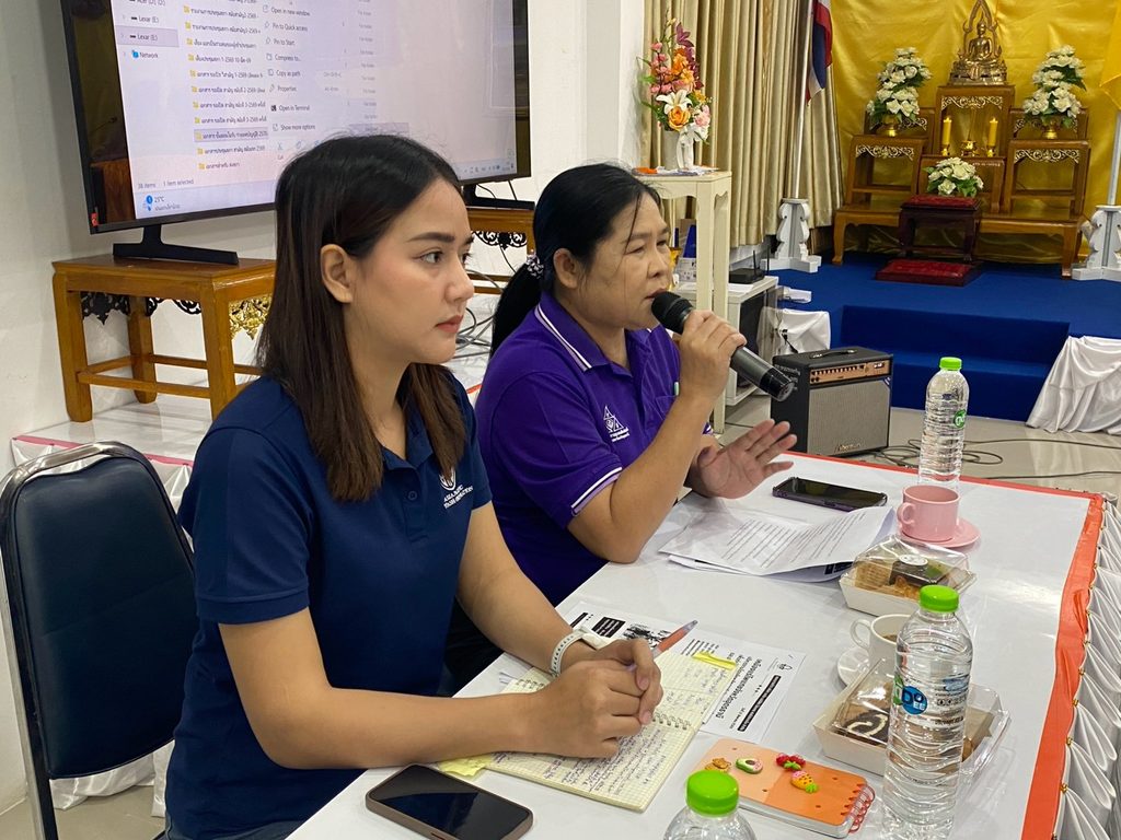 อุดรโพแทชแจ้งข้อมูลข่าวสารความก้าวหน้าการดำเนินโครงการในที่ประชุมสภาเทศบาลตำบลหนองขอนกว้าง